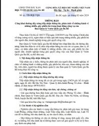 THÔNG BÁO CÔNG KHAI ĐƯỜNG DÂY NÓNG TIẾP NHẬN THÔNG TIN, PHẢN ÁNH VỀ NHỮNG HÀNH VI NHŨNG NHIỄU, GÂY PHIỀN HÀ TRONG HOẠT ĐỘNG CÔNG VỤ CỦA BAN QUẢN LÝ VƯỜN QUỐC GIA BA BỂ